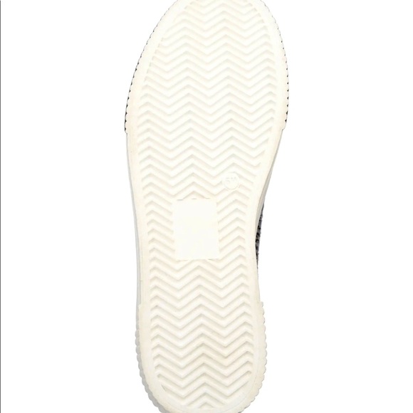 Jessica Simpson Animal Print Black & White Mix Textile Platform High Top Sneaker - Picture 4 of 8